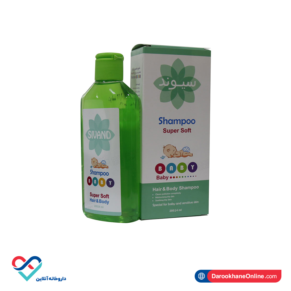baby shampoo sivand.jpg شامپو ملایم کودک سیوند مناسب سر و بدن 200 میل - Image 1
